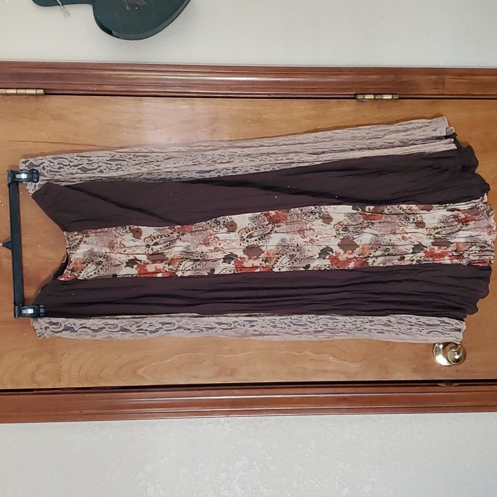 Lane Bryant broomstick skirt in fall colors 18/20
